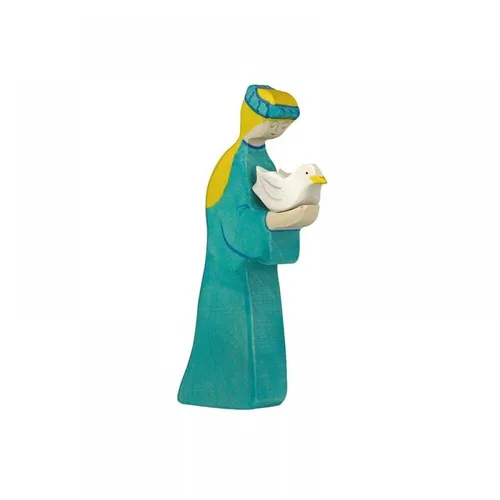 Holztiger 80345 Noah' Frau Holzfigur bemalt