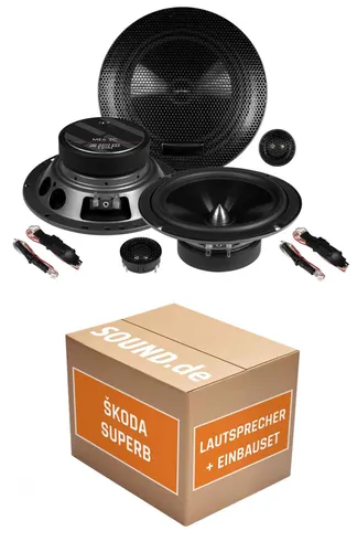 JUST SOUND Musway ME6.2C Lautsprecher Einbauset für Skoda Superb II - Hochwertiges 2-Wege Lautsprecherset mit 100 W RMS, ideal für den Einbau im Skoda Superb II. Überzeugt durch kraftvollen Klang und einfache Installation.
