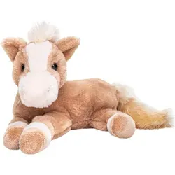 Uni-Toys Pferd hellbraun, liegend - superweich - 28 cm - Kuscheltiere - Extra weiches Plüsch-Pferd, ideal zum Spielen und Knuddeln, mit hochwertigem, recyceltem Füllmaterial und geprüfter Sicherheit.