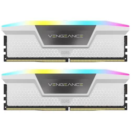 Corsair VENGEANCE RGB DDR5 RAM 32GB (2x16GB) 5200MHz CL40 in weiß von Corsair