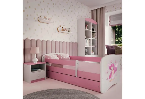 Raumhirsch Kinderbett Fee mit Schmetterlingen, Rosa in pink von Raumhirsch Furniture