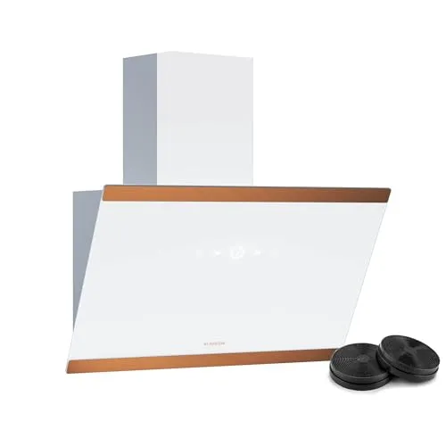 Klarstein FlashLine 60 Dunstabzugshaube - 60 cm, Touchscreen, 524 m³/h - Deckenhaube mit A++ Energieeffizienz und leisen 34,5 dB, ideal für eine ruhige Küchenatmosphäre und effiziente Luftreinigung.