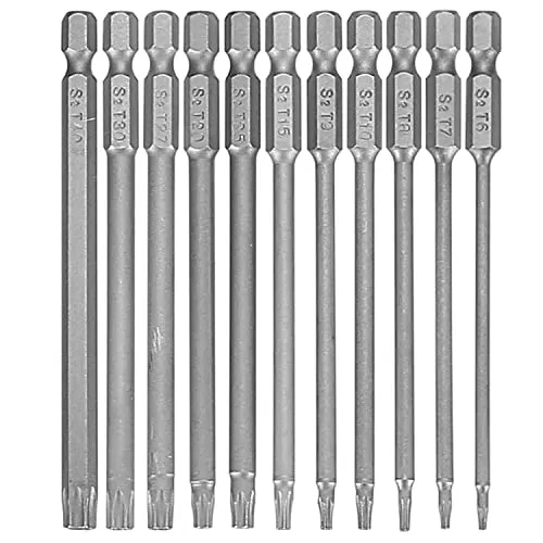 Stück Torx Schraubendreher Set T6-T40 - Werkzeug-Sets: Magnetische Torx-Bits aus robustem Chrom-Vanadium-Stahl für hohe Effizienz bei elektrischen Reparaturen und mehr. Ideal für enge Räume dank rutschfestem Griffdesign.
