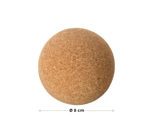Kork-Deko.de Massageball Faszienball aus Presskork, Ø 80 mm – Massageball