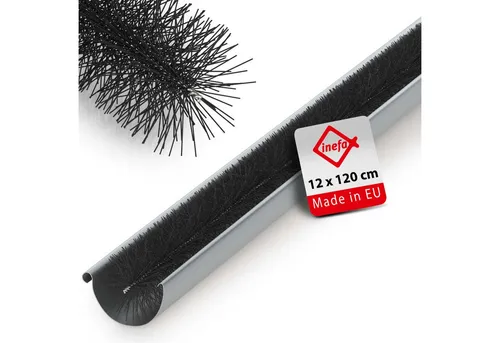 INEFA Dachrinne Dachrinnenbürste Dachrinnen Laubschutz, 1 Stück, 1-St., Bürstenraupen Dachrinne, Dachrinnenschutz, einfache Montage