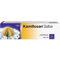 Kamillosan Salbe: Wund- und Heilsalbe für gesunde Haut - Arzneimittel zur Linderung von Entzündungen und Ekzemen. Mit natürlicher Manzana-Kamille fördert es die Wundheilung und eignet sich auch für empfindliche Babyhaut.