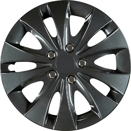 Cartrend Radkappe Storm 40 cm (16 Zoll) - Radkappen aus Spezial-ABS-Kunststoff mit 2-Schicht Metallic-Lackierung, passend für alle gängigen Stahlfelgen, einfache Montage und dauerhafter Sitz.