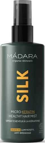 MÁDARA Hair Care Silk Micro-Keratin Mist 90 ml - Hochwertiger Haarspray mit Mikro-Keratin für glattes, geschmeidiges Haar. Ideal für die tägliche Pflege und zum Styling, sorgt für einen glänzenden Look.