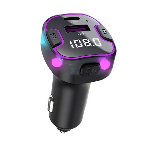 DESUO Zigarettenanzünder USB C Auto Ladegerät Bluetooth 5.3 FM Transmitter KFZ-Adapter