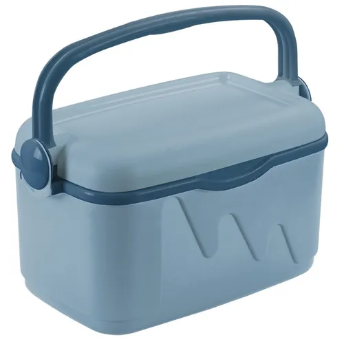 Curver 10L Nachfüllbarer Reise Kühlschrank - Kühlbox in Blau, tragbar und ideal für Reisen mit 10L Kapazität für erfrischende Snacks und Getränke unterwegs.