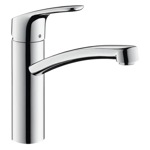 hansgrohe Focus M41 Küchenarmatur 160 - Niederdruck, schwenkbarer Auslauf in edlem Chrom für optimale Flexibilität in der Küche