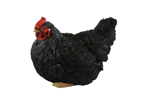 Fachhandel Plus Dekofigur Henne Berta – Lebensechte Gartenfigur - Dekofiguren für Garten und Wohnbereich – Die lebensechte Henne Berta aus wetterfestem Polyresin bringt Charme in Ihr Zuhause und ist ein echter Hingucker!