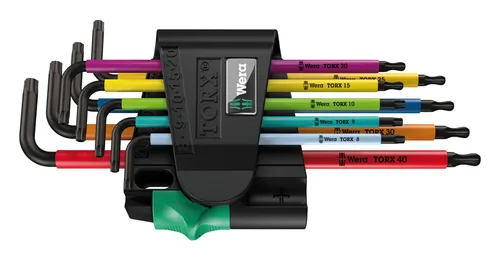 Wera TORX-Schlüsselsatz L-Form lang 9-teilig von Wera