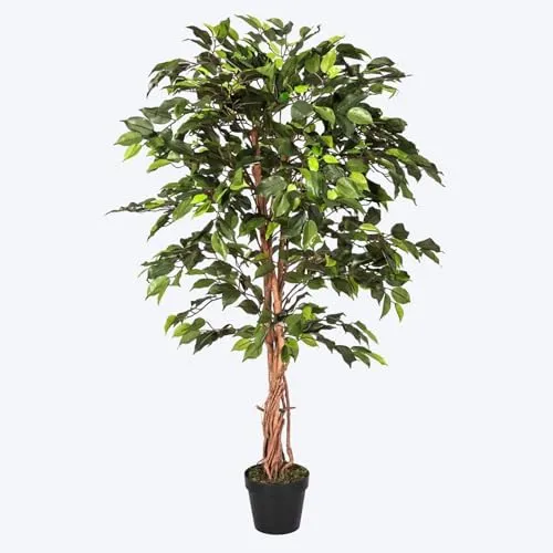 Kunstbaum Ficus Benjamini 120 cm von Homescapes von Homescapes