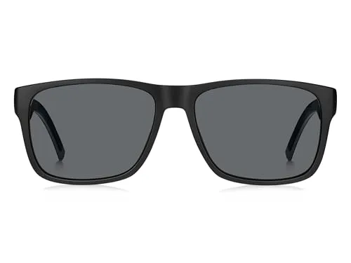 Tommy Hilfiger Sonnenbrillen TH 1718/S BLACK/GREY - Sportbrillen mit modernem Design, Größe 56/16/145 und 2 Jahre internationaler Garantie für stilvollen Schutz bei jedem Wetter.