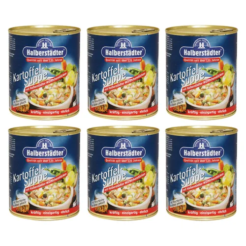 6er Pack Halberstädter Kartoffelsuppe (6 x 800 g)