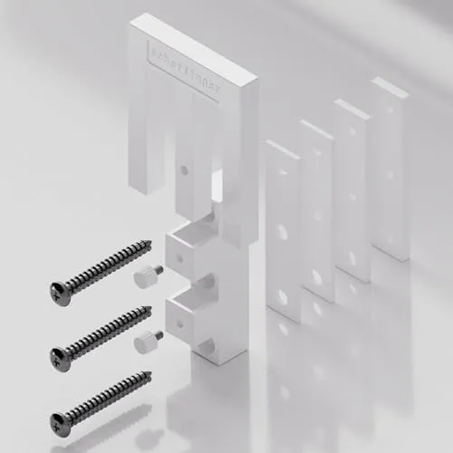 Scheffinger EM3-Zusatzhülse - Sicherung für doppelflügelige Fenster (Weiß) - Fenstersicherungen mit bis zu 1 Tonne Druckstand, wartungsfrei und einfach zu montieren, empfohlen von der Kriminalpolizei für effektiven Einbruchschutz.