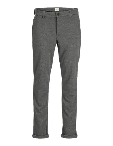 JACK & JONES JPRCCMARCO JJADRIAN Chino Pant - Modische Herren-Chinohose in Dunkelgrau, slim fit, aus pflegeleichtem Webmaterial. Ideal für vielseitige Kombinationen von lässig bis elegant.