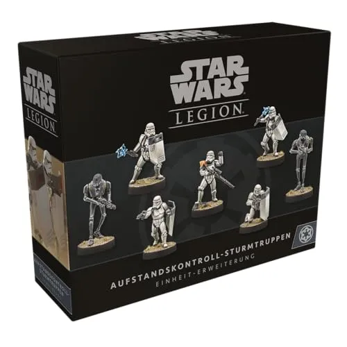 Star Wars: Legion – Aufstandskontroll-Sturmtruppen Erweiterung - Tabletop Spiel für 2 Spieler ab 14+, erweitere dein Imperium mit spezialisierten Sturmtruppen für dynamische Schlachten und strategische Tiefe.