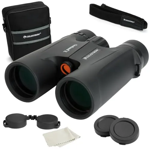 Celestron 71347 Outland X 10x42 Roof Prism Binoculars, Black