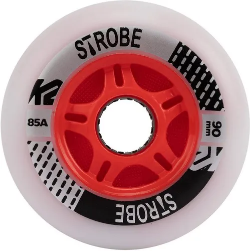 K2 Inlineskates-Rolle STROBE 90MM - 2 PACK LIGHT 1SZ - Ersatzräder für Inlineskates, 90mm Durchmesser für optimale Geschwindigkeit und Wendigkeit, ideal für Freizeit- und Sportfahrer.