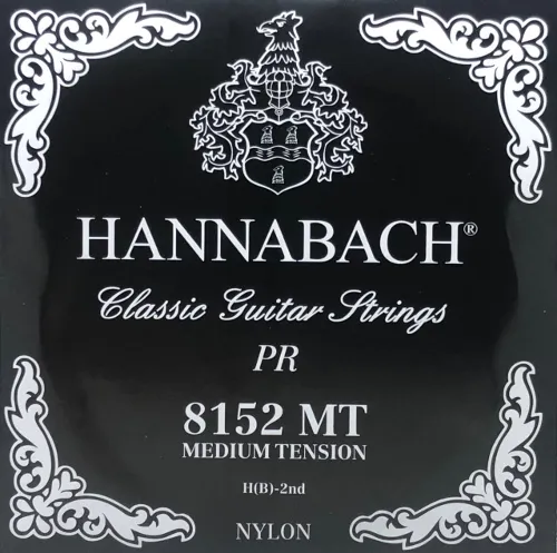 Hannabach 815MT silver special - Satz oder Einzelsaiten- medium (schwarz)