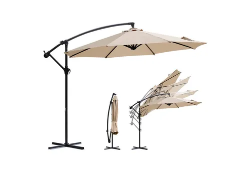 Sekey Sonnenschirm Ø300cm Ampelschirm mit Kurbel von Sekey