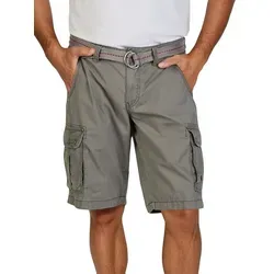 TIMEZONE Cargo Shorts Herren MaguireTZ Grau mit Gürtel von TIMEZONE