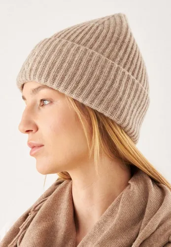 Codello Strickmütze aus hochwertigem Cashmere-Mix - Strickmützen aus Wolle und Kaschmir, kuschelig und feuchtigkeitsregulierend, speichert Wärme und hält bei Kälte wunderbar warm. Passender Rippstrick-Schal ebenfalls erhältlich.