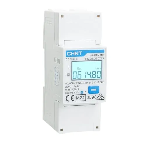CHINT DDSU666 Einphasiger DIN35mm elektronischer intelligenter Energiezähler Stromzähler 5(80) A Direktverbindung mit RS485 Interface, konform mit Modbus RTU, MID Zertifikat