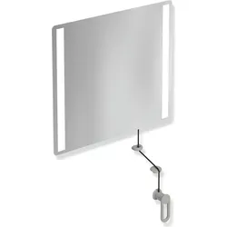 HEWI Kippspiegel „Serie 801“ 60 × 54 cm in Felsgrau von HEWI