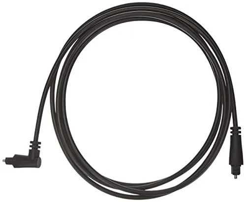 Goobay 41595 Toslink Kabel 90° abgewinkelt (360° drehbarer Stecker), 2 Meter, Lichtwellenleiterkabel einseitig abgewinkelt, Digitales Audiokabel mit bester Audioqualität