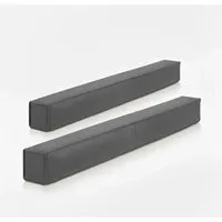 Beautissu Zugluftstopper Marin OM 6,5x80cm Anthrazit – 2tlg. - Effektiver Zugluftstopper mit 6,5 cm Durchmesser, ideal gegen Kälte an Türen und Fenstern. Hochwertiges Mischgewebe sorgt für hohen Komfort und Flexibilität – perfekt für jede Wohnung.