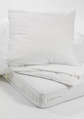 SETEX Matratzenvollschutz 100 x 200 cm - Antiallergischer Matratzenschoner - Matratzenauflagen mit 2-seitigem Reißverschluss, atmungsaktiv und feuchtigkeitsregulierend für optimalen Hygieneschutz. Kochfest bis 95 Grad, Made in Germany und schadstoffgeprüft für eine lange Lebensdauer Ihrer Matratze.