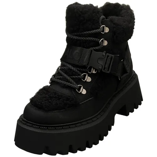 Buffalo Damen Schnürstiefel Schwarz in schwarz von Buffalo