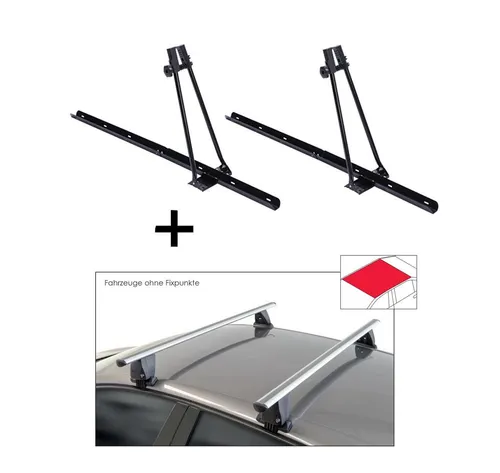 VDP Dachträger ORION für BMW X1 - Funktionaler 2x Fahrradträger für den Dachtransport, geeignet für BMW X1 (E84) 2009-2012. Einfache Montage, stabile Verarbeitung und maximale Zuladung von 15 kg. Ideal für verschiedene Fahrradtypen.