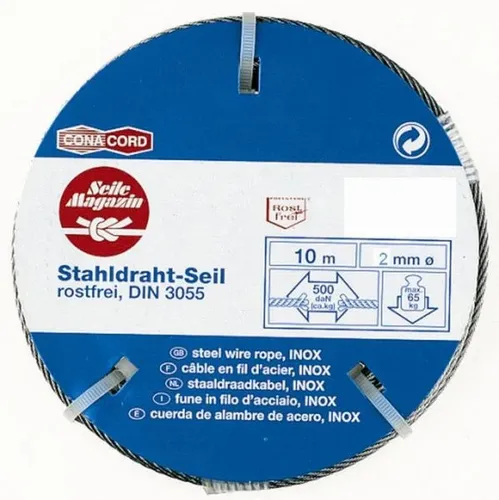 Conacord Drahtseil Ø 2 mm x 10 m  Seile
