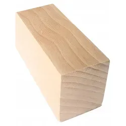 Buchenholz-Kantholz Möbelbein 20 cm, Holz, 55 x 45 mm - Braun