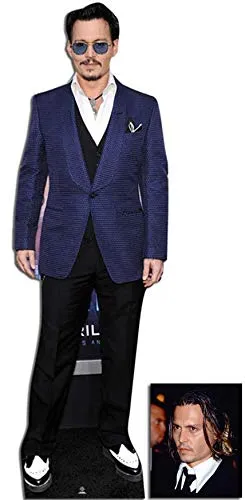 BundleZ-4-FanZ Fan Packs Johnny Depp Lebensgrosse Pappfiguren/Stehplatzinhaber/Aufsteller - Enthält 8X10 (25X20Cm) starfoto