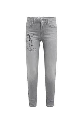 SOCCX Slim-fit-Jeans grau 29 – Modisch und bequem in grau von SOCCX