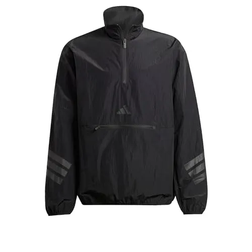 adidas Sportswear Sweatshirt M FI WV HZ Windbreaker, Black - Sportliches Sweatshirt für Laufen, ausgestattet mit WIND.RDY Technologie für optimalen Windschutz. Ideal für aktive Tage im Freien.