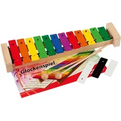 TrellaTon® Schüler-Glockenspiel Sopran-Metallophon, bunt - Percussion Glockenspiel für die Grundschule mit 15 farbigen Klangplatten, ideal für den Musikunterricht und zur Förderung der musikalischen Früherziehung.