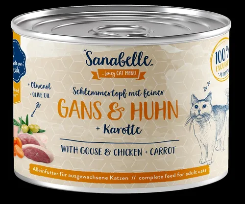 Sanabelle 180gx6 Dose Gans & Huhn