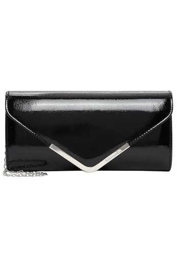 Tamaris Clutch Amalia 30453 - Stilvolle Damen Handtasche in Uni black-Lack - Damen-Clutches: Die Tamaris Amalia Clutch vereint schickes Design mit viel Platz für Ihre Utensilien und ist der perfekte Abendbegleiter!