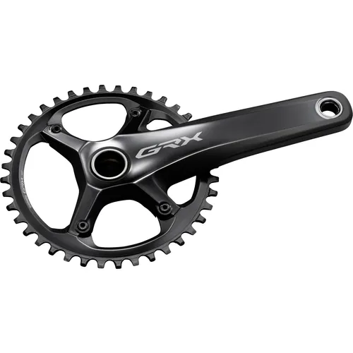 SHIMANO FC-RX810 Kurbelsatz - Unisex, Black, Einheitsgröße - Kurbel & -garnituren mit engen Schaltschritten für gleichbleibenden Rhythmus und optimale Schaltung auf verschiedenen Untergründen und Fahrstilen.