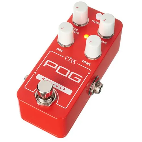 Electro Harmonix Pico POG Octaver - Effektpedal für E-Gitarre & Bass; der kleinste und leistungsstärkste polyphone Oktavgenerator mit 3-Mode Tone Regler für vielseitige Klangerzeugung.