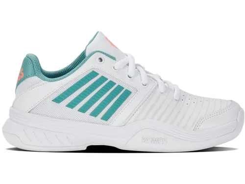 KSwiss Tennisschuhe Court Express Indoor/Carpet/Teppich weiss/mint Mädchen, Größe Euro (US): 37,5 (5)