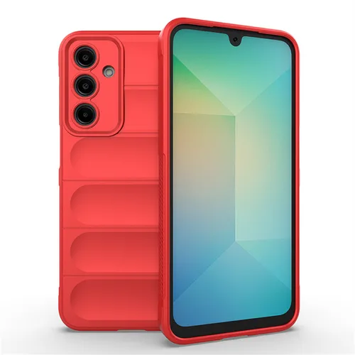 Hülle für Samsung Galaxy A55 Handyhülle Outdoor Case Cover Bumper in Rot