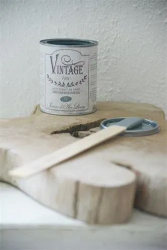 Vintage Paint Kreidefarbe JDL Mat Petrol Blue 700ml - Hochwertige, geruchsarme Kreidefarbe mit EU Ecolabel. Ideal für Möbel und Wände, schnell trocknend, umweltfreundlich und mit hoher Deckkraft. Perfekt für kreative Projekte in Innen- und Außenbereichen.