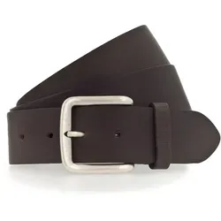 MUSTANG Ledergürtel mit klassischer Dornschließe - Hochwertiger Ledergürtel in dunkelbraun mit 4 cm Breite, ideal für schicke und legere Looks. Langlebig und stufenweise verstellbar für perfekten Sitz.